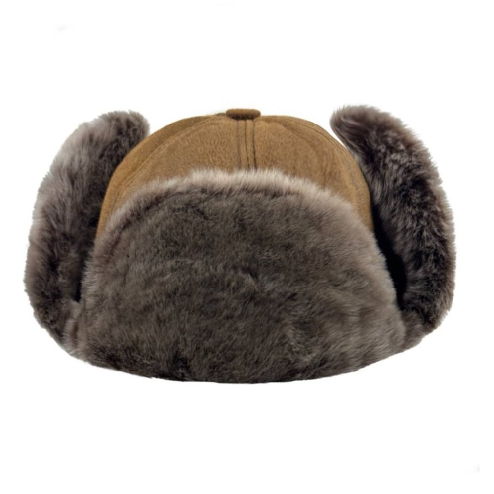 Shearling Sheepskin Leather Trapper Hat Aviator Hat | Winter Hat | Russian Hat - Picture 5 of 7
